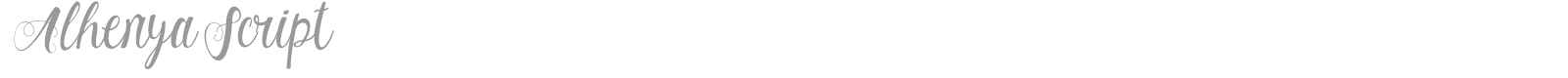 Alhenya Script font preview